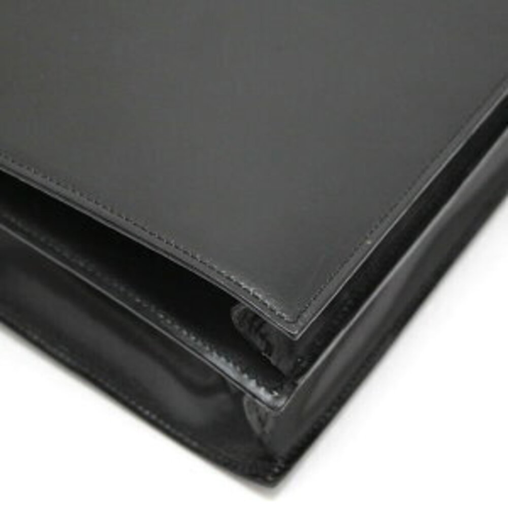 Celine Handbag Chain Lock Leather Black - Picture 4 of 6